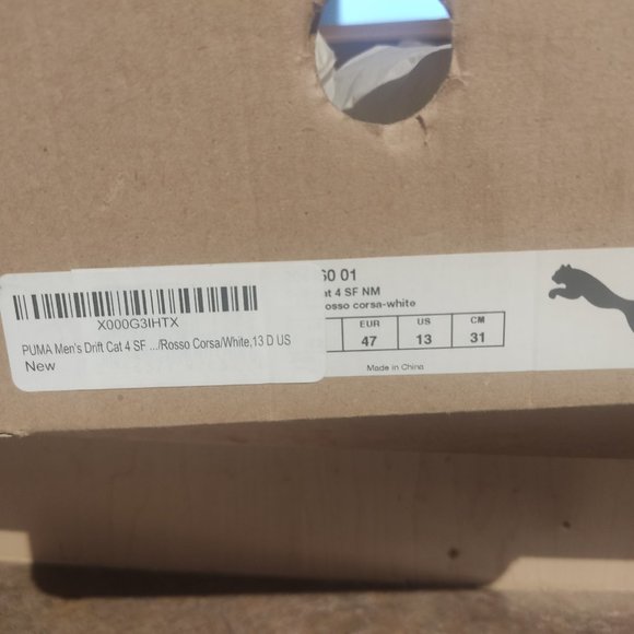 Brand new 2 PAIRS Men's Puma Ferrari shoes Size 13 - Picture 5 of 15